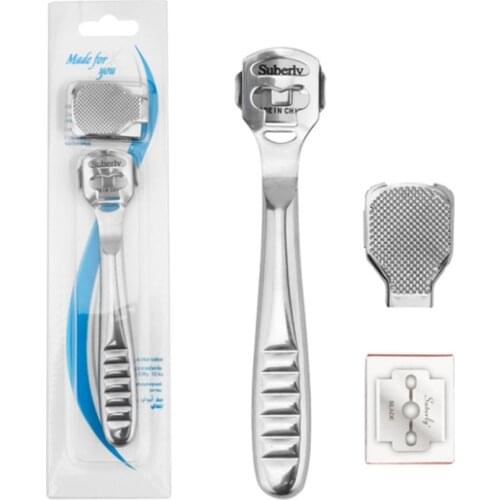 Stainless Steel Pedicure Tools Callus Shaver Foot Care Callus Remover Set Dead Hard Skin Remover for Foot Care with 10pcs Blades