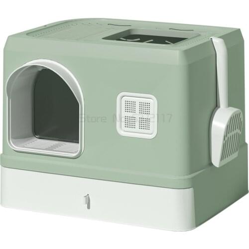 Pet cat litter basin top into splash proof fully enclosed villa drawer Cat Toilet cat separate finishing sand basin
