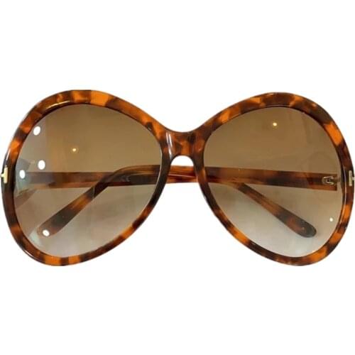 Oversized Oval Sunglasses Women Brand Designer Acetate Frame Decoration Sun Glasses Men Eyewear UV400