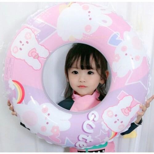 New Adult Swim Ring Pool Float Inflatable Rabbit Buoy Children Thickened PVC Seat Beach Party Water Toy