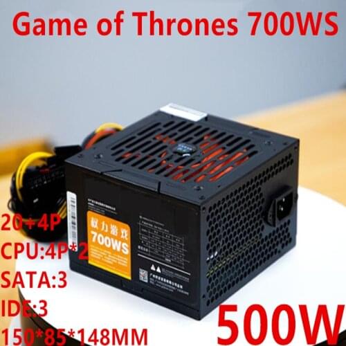 New Original PC PSU For Evesky Broad Silence Backline Rated 500W Peak 700W Power Supply 700WS