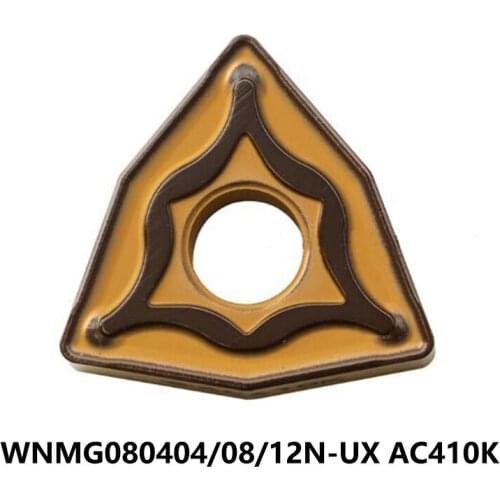 Original WNMG080404N-UX WNMG080408N-UX WNMG080412N-UX AC410K Carbide Inserts WNMG 080404 080408 080412 Lathe Cutter Turning CNC
