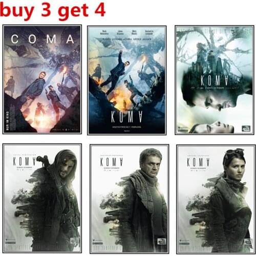 Koma / The Coma poster living room decoration painting poster decoration painting white copper paper printing