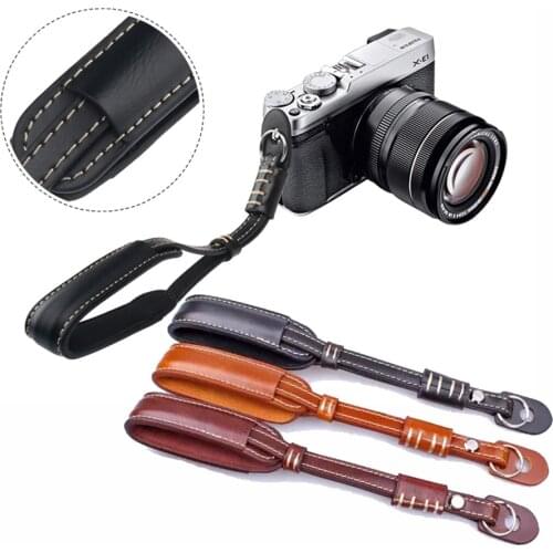 PU Leather Strap Camera Hand Grip Wrist Strap Rope For Samsung NX1000 NX2000 NX3000 NX300 NX500 NX200 NX300M Sony Fuji Cameras
