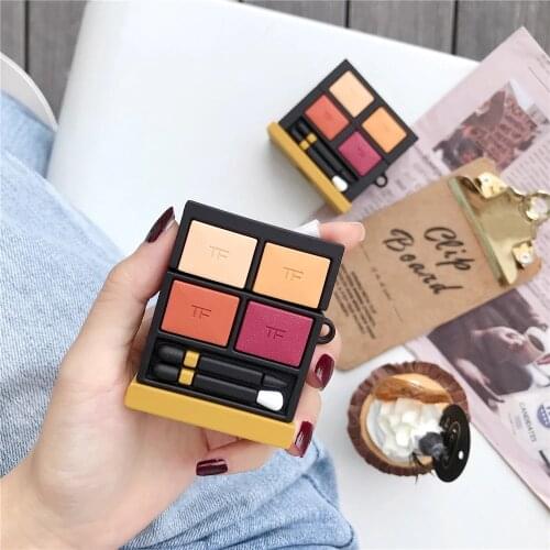 Luxury TF Eye shadow box eyebrow pencil Earphone Headset Case For Airpods pro air pods pro 3 for airpods 1 2 Bluetooth Cover