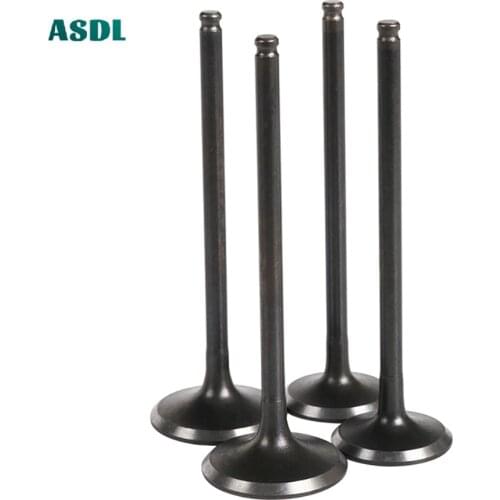 Inlet Outlet Valve Motorcycle Intake Valve and Exhaust Valve Stem Set For Honda AX-1 AX1 88-90 NX250 Dominator 250 NX 250 88-93