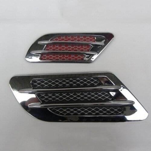 2Pcs New Universal Car Side Air Flow Vent for Fender Hole Cover Intake Grille Duct Decoration ABS Sticker Decorative Car-styling