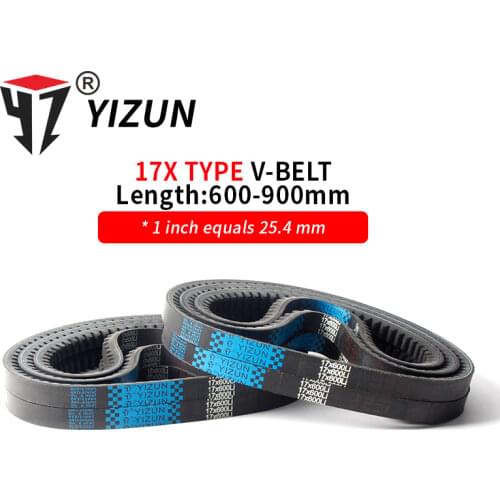 YIZUN BX/17X Type 17X600~900mm Hard Wire Rubber Drive Inner Ring Long Industrial Drive Agricultural Machinery Toothed V Belt