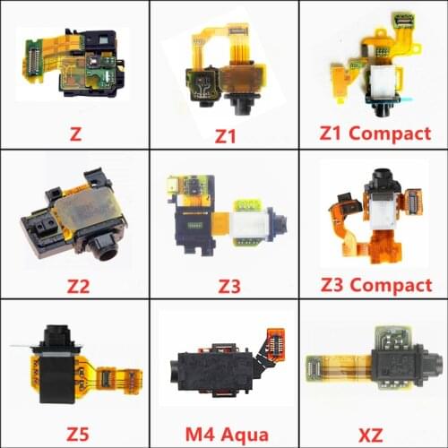 Repair Part Headset Jack Earphone Audio Headphone Socket Plug Port Flex Cable For Sony Xperia Z1 Z3 Z5 Compact Mini Z2 Z3 Z4 Z