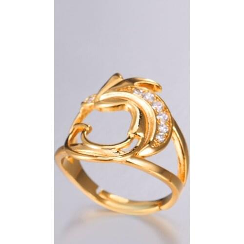 Women PNG Jewelry Phoneix Bird of Paradise Ring Gold Color Papua New Guinea jewelry R34G