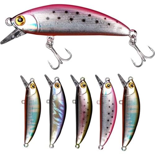 1pcs 50mm 5g Mini Minnow fishing lures small fish trout lure 5cm hard bait spinner crankbait swimbait Fishing Accessories