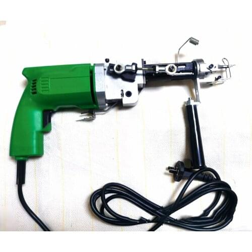220V/110V/240W Portable Electric Carpet Tufting Machine Diy Velvet Plush Carpet Weaving Gun Cutting Pile Loop Pile Dual-Use Tool