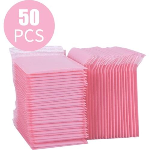 50PCS Bubble Envelope bag Pink Black And White Bubble Self Seal mailing bags Padded Envelopes For Magazine Lined Mailer