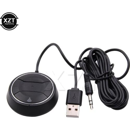 3.5mm Bluetooth 4.0 HandsFree Stereo Car NFC AUX Kit Music Aux Speakerphone Car Kit with 3.1A Dual USB Car Charger
