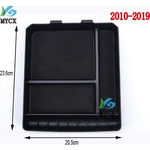 Car Armrest Anti-slip Storage Box Cover Trim for Toyota Land Cruiser Prado 120 150 FJ120 FJ150 2010 2012 2013 2014 2015 2016