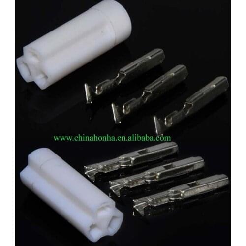 Car connector 3 hole white DJ3031-1-21 motorcycle motor vehicle turn signal headlight plug