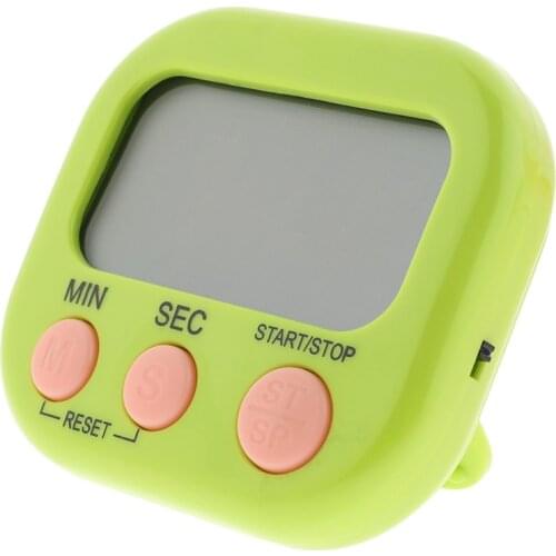 1pc Magnetic LCD Digital Timer Countdown Timer Alarm with Stand Kitchen Timer for Cooking Baking Timer Sports Games Alarm Clock