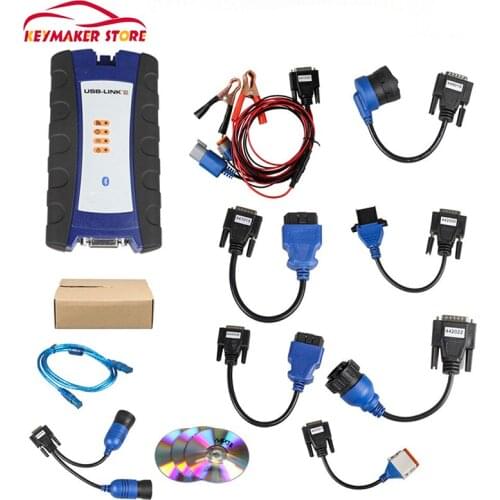 For NEXIQ-2 USB Link Truck Diagnostic Instrument Tool BT-compatible Version for Cummins Isuzu Diesel Truck Interface