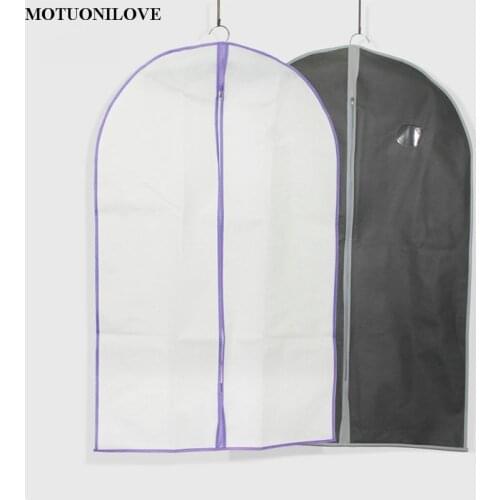 Two Colors Size 97CM * 60CM Non-Woven Fabric Suit Bags Clothes Cover Small Dust Cover Garment Bags For Cocktail Dress Bags M0842