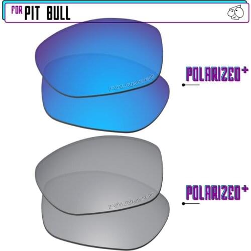 EZReplace Polarized Replacement Lenses for - Oakley Pit Bull Sunglasses - Sir P Plus-BluePPlus