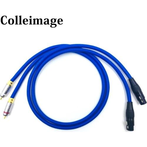 Hifi Cradas cross OCC 2 RCA Male to 2 XLR Female Audio Cable High Quality Dual RCA to Dual XLR Cable