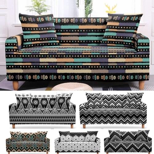 India Totem Sofa Cover Elastic Armchair Slipcovers Dining Chair 2/3 Seaters Couch Cover Stretch Bezug Covers for Living Room