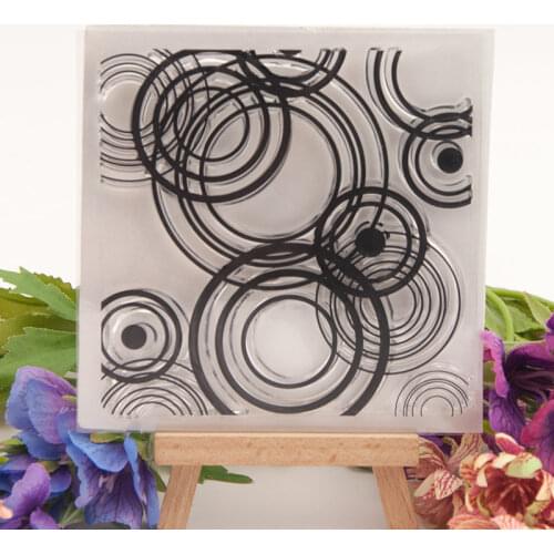 Circle ring Transparent Clear Silicone Stamp/Seal for DIY scrapbooking/photo album Decorative clear stamp A606