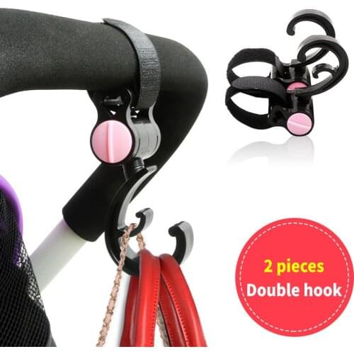 2 pieces/set of baby stroller hook baby stroller rotating 360 diaper bag hanger baby child activity gear baby stroller accessori