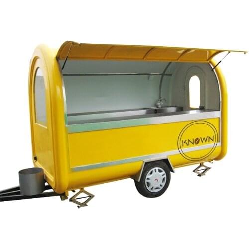 The Best Selling Long 280cm Mobile Food carts/trailer/ Ice Cream truck/snack Food Carts Customized Colors With Free Shipping