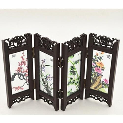 Multi-pattern Antique Small Screen Chinese Style Mask Ornaments Features Crafts Tourism Souvenirs Gift Home Decoration