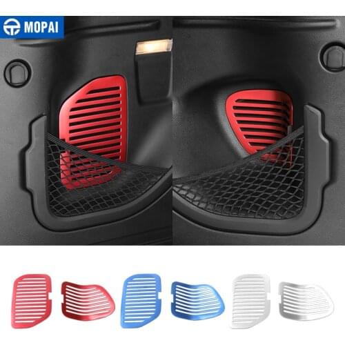 MOPAI Car Interior Rear Tail Trunk Storage Box Air Vent Outlet Cover Decoration Stickers for Jeep Renegade 2015 Up Car Styling