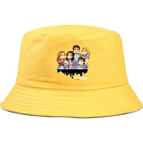 Greys Anatomy Bucket Hat men Cotton Fishing Hunting Cap Outdoor Beach Fisherman Panama Womens Bucket Hat