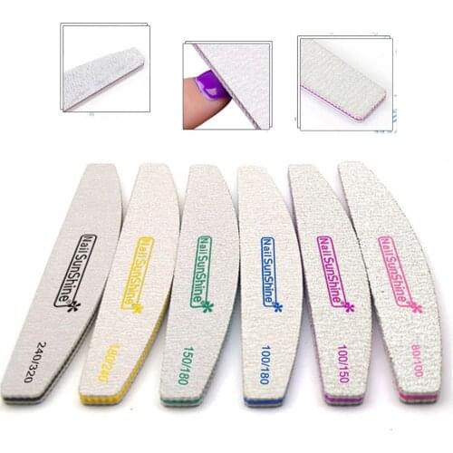 Nail Files Sanding Buffer Washable Double Sided Pedicure Manicure Professional Nail Care Beauty Tools 80/100/150/180/240/320