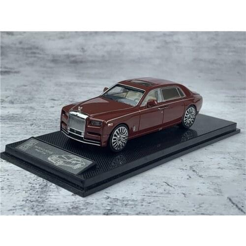 SmallCarArt 1/64 Scale Ro_lls Ro_yce Phantom VIII Red Diecast car Model Toy Gift