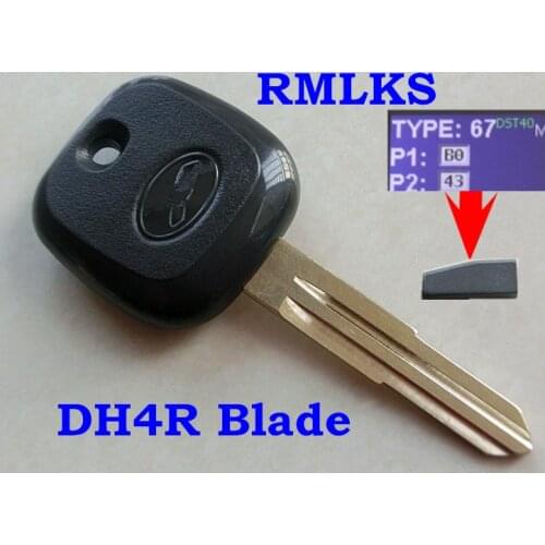 Replacement Transponder car Key with 4D67 chip For Daihatsu Charade Copen Cuore Feroza Materia Serion Terios YRV Trevis