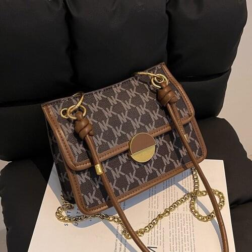 Vintage Designer Letter Print Shoulder Crossbody Bag for Women Handbag Purses 2021 Fashion Ladies Messenger Bags Casual Totes