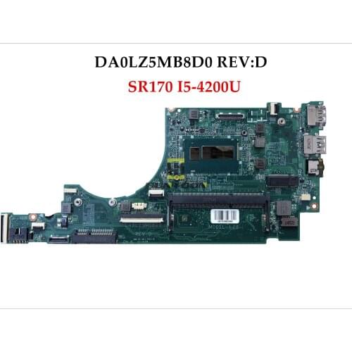 High quality DA0LZ5MB8D0 Rev:D FOR Lenovo Ideapad U330 U330P Laptop Motherboard SR1EN I3-4030U DDR3 100% Fully Tested