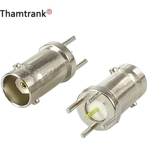 10pcs/lot BNC Female Jack PCB Mount BNC Socket Chassis Straight RF Coaxial Connector for CCTV Wholesales
