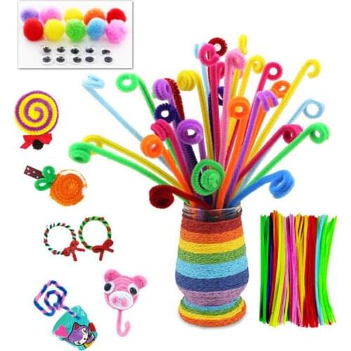 120pcs/lot Enfant Lote Twist Rods Children Handmade DIY Art Craft Decorations Educational Toys Kids DIY Art Craft Gift