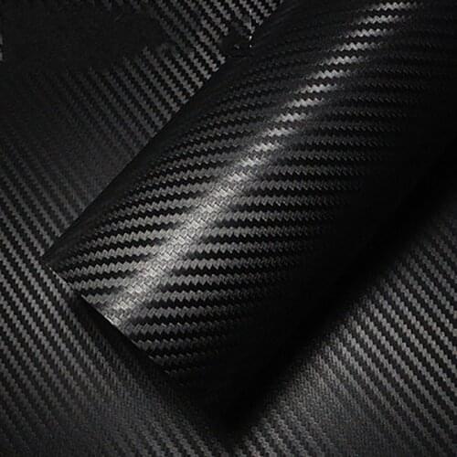 3D Black Carbon Fiber Car Stickers Rolls Film Car Motorcycle Automobile Styling DIY Vinyl Interior Exterior Decals Decoration