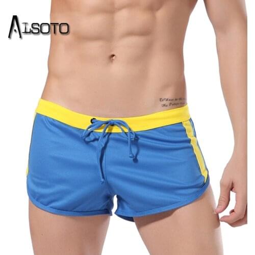 Alsoto Men's White Swimming Trunks