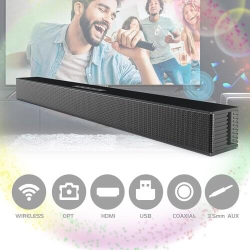 20W Wireless Column Soundbar Bluetooth Speaker Powerful 3D Music Sound bar Home Theater Aux 3.5mm rca TF card For TV PC BS18