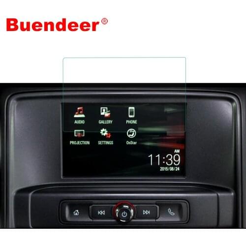 Buendeer 7 Inch Navigation Screen Protector for GMC Sierra 1500 2500HD 3500HD Canyon Acadia Terrain 2017-2019 Car Accessories