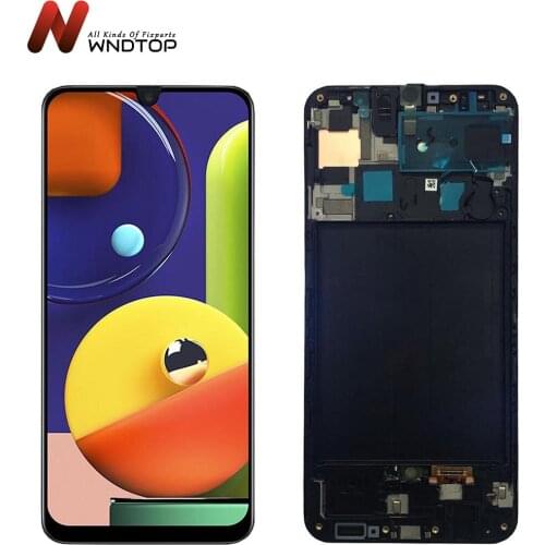For Samsung Galaxy A50S A507 LCD Display Touch Screen Digitizer With Frame Assembly Replacement For Samsung A50s LCD