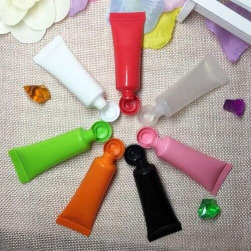 Capacity 10g/ml 200pcs/lot Cosmetic packaging, lotion trial sample hose squeeze bottle,plastic soft tube
