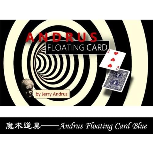 Andrus Floating Card Blue (Gimmick+online instructions) by Jerry Andrus Card Magic Close up For Professional Magicians