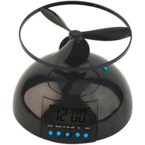 CREATIVE FLYING ALARM CLOCK CRAZY ANNOYING LOUD LAZY SCREW-PROPELLER HELICOPTER STYLE LED DIGITAL ALARM CLOCK DESPERTADOR