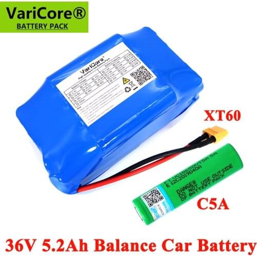 VariCore 36V 5.2Ah 5200mAh VTC5A 2 wheel electric scooter self balancing 18650 lithium battery pack for Self-balancing Fits