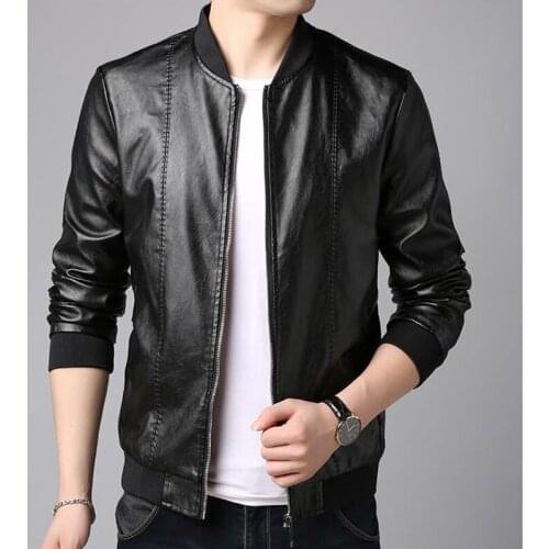 HAWAIFISH Men Winter New Leather Jackets Autumn Winter Coat Pu Warm Leather Jacket Casual Motorcycle Windbreaker Coats