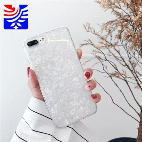 PEIPENG Fashion simplicity refreshing Shellfish Phone Cases For iphone 6 6S 7 8 Plus X Xs Max Christmas gift